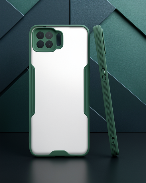 Oppo A73 Kılıf Platin Silikon - Yeşil
