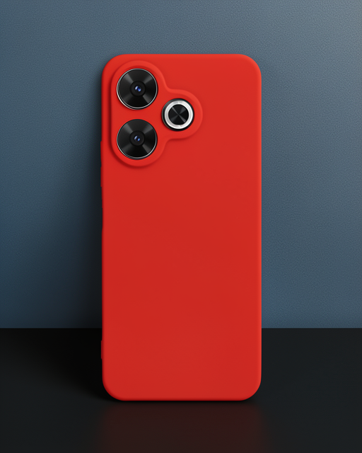 Xiaomi Redmi 13 4g Kılıf First Silikon - Kırmızı