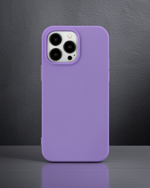 Apple İphone 14 Pro Max Kılıf Nano İçi Kadife Silikon - Mor