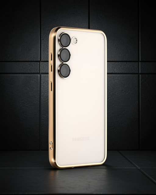 Samsung Galaxy S23 Plus Kılıf Razer Lensli Silikon - Gold