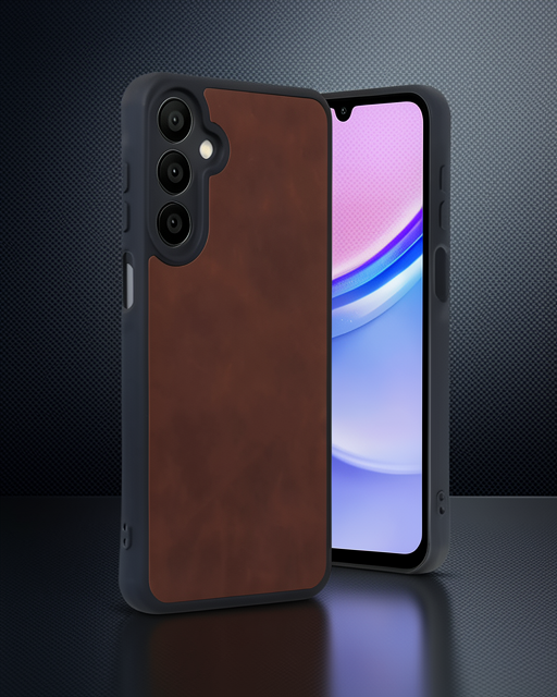 Samsung Galaxy A16 5g Kılıf Aras Deri Kapak - Taba