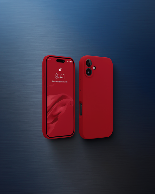 Apple İphone 16 Plus Kılıf First Silikon - Kırmızı