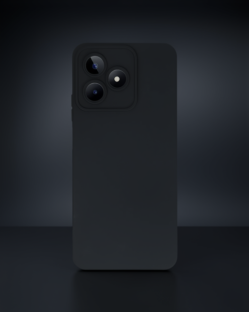 Realme C53 Kılıf Nano İçi Kadife Silikon - Siyah