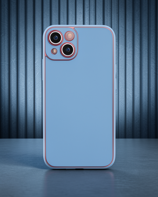 Apple İphone 14 Plus Kılıf Coco Deri Silikon Kapak - Sky Blue