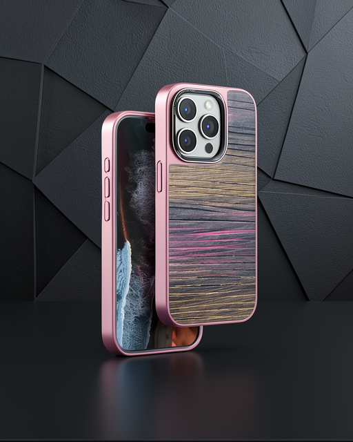 Venco Apple İphone 15 Pro Wave Kapak - Pembe