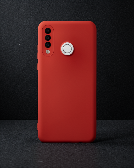 Huawei P30 Lite Kılıf Nano İçi Kadife Silikon - Kırmızı