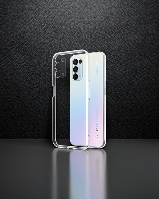 Oppo Reno 5 Pro Kılıf Lüx Şeffaf Silikon