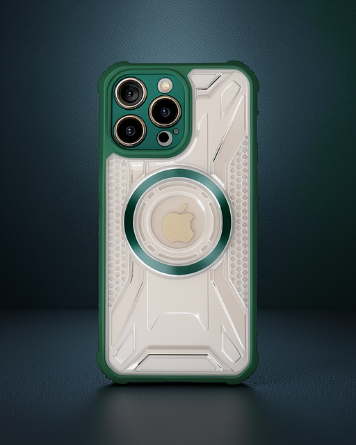 Apple İphone 13 Pro Max Kılıf Prag Magneticsafe Kapak - Koyu Yeşil