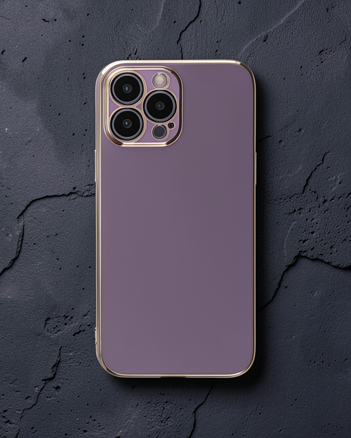Apple İphone 15 Pro Max Kılıf Volet Silikon - Mor