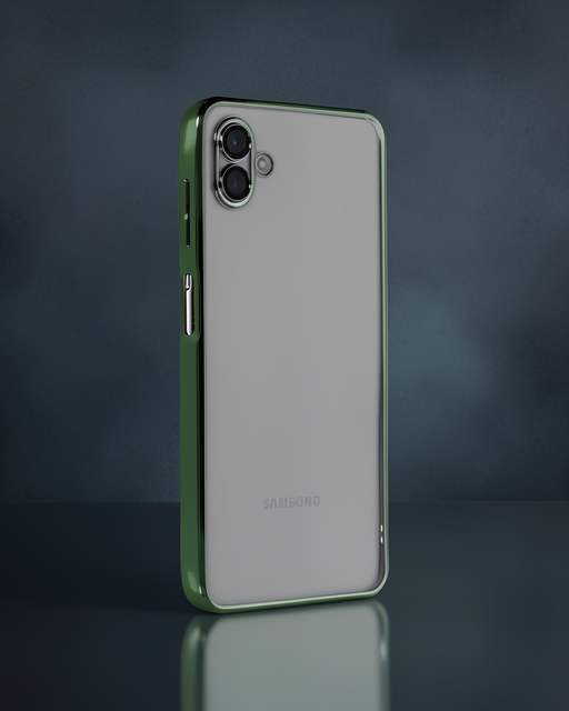 Samsung Galaxy A04 Kılıf Razer Lensli Silikon - Yeşil
