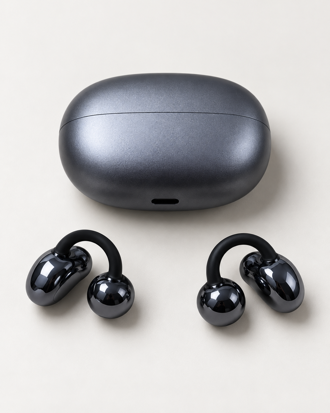 Küpe Tipi Klipsli Bluetooth 6.0 Kulaklık 2500 Saat Bekleme Süreli