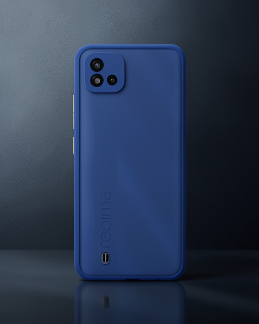 Realme C11 2021 Kılıf Montreal Silikon Kapak - Lacivert