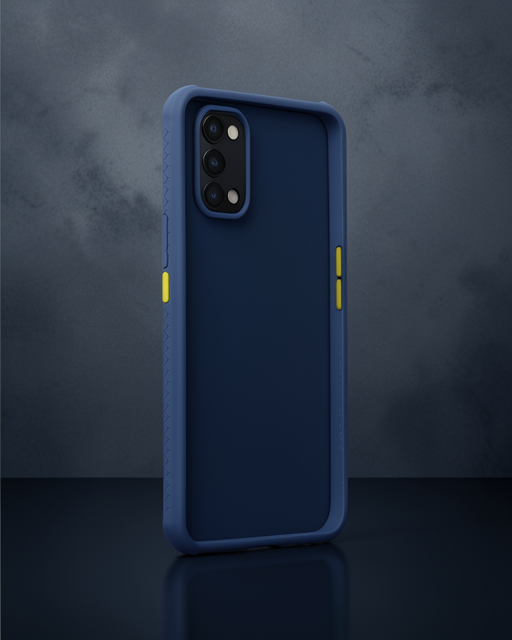 Realme 7 Pro Kılıf Miami Şeffaf Silikon - Lacivert