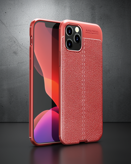Apple İphone 12 Pro Kılıf Auto Focus Kapak - Kırmızı
