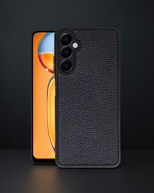 Samsung Galaxy A55 5g Kılıf Aras Deri Kapak - Siyah