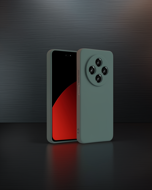 Xiaomi Redmi 14c Kılıf Nano İçi Kadife Silikon - Koyu Yeşil