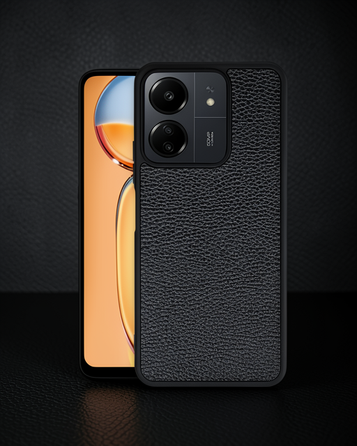Xiaomi Redmi 13c Kılıf Aras Deri Kapak - Siyah