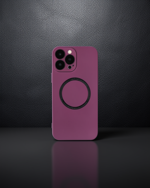 Apple İphone 14 Pro Kılıf Jack Magneticsafe Lens Silikon - Mürdüm