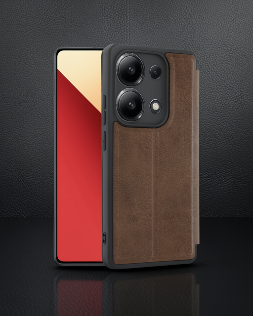 Xiaomi Redmi Note 13 4g Kılıf Flip Cover - Taba