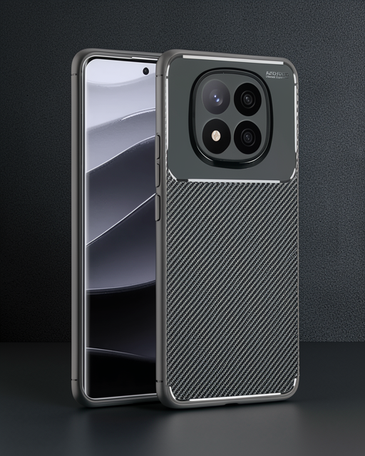 Xiaomi Redmi Note 14 Pro Plus Kılıf Auto Focus Karbon Kapak - Koyu Yeşil