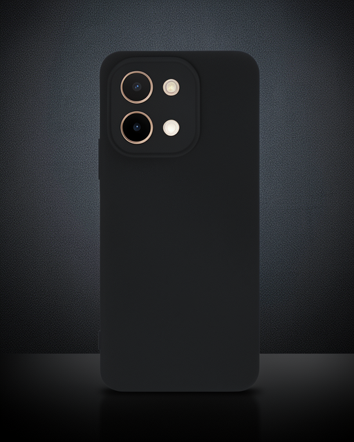 Vivo Y28 Kılıf First Silikon - Siyah