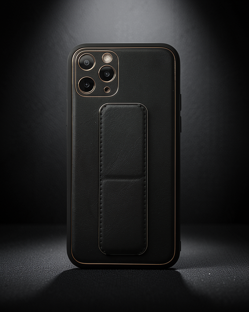 Apple İphone 11 Pro Kılıf Coco Deri Standlı Kapak - Siyah