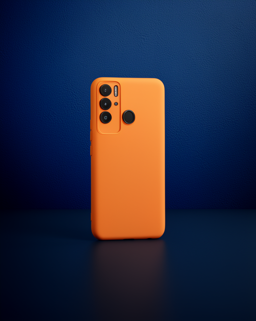 Tecno Pova Neo Kılıf Nano İçi Kadife Silikon - Turuncu