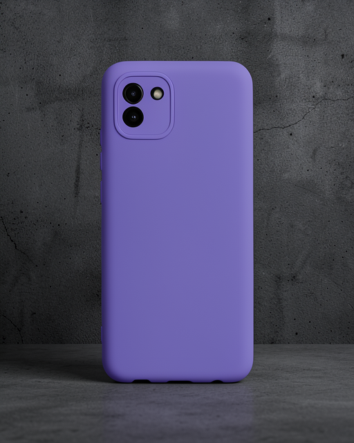 Samsung Galaxy A03 Kılıf Nano İçi Kadife Silikon - Mor
