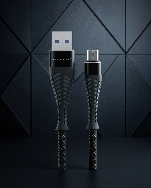S61 Micro Usb Kablo 1.2m 2.1a - Siyah
