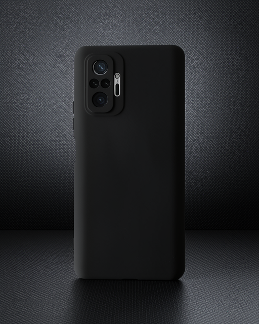 Xiaomi Redmi Note 10 Pro Kılıf Nano İçi Kadife Silikon - Siyah