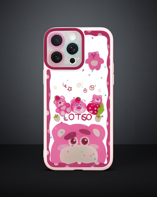 Apple İphone 14 Pro Max Kılıf Sweet Desenli Silikon Kapak - Pembe