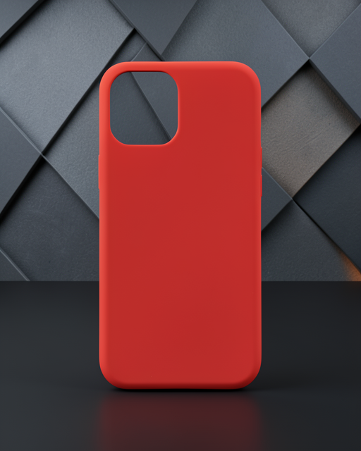 Apple İphone 12 Mini Kılıf Nano İçi Kadife Silikon - Kırmızı