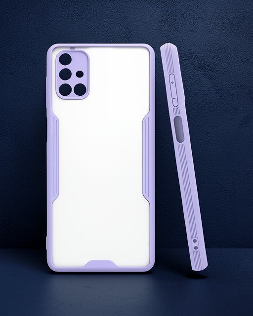 Samsung Galaxy M51 Kılıf Platin Silikon - Lila