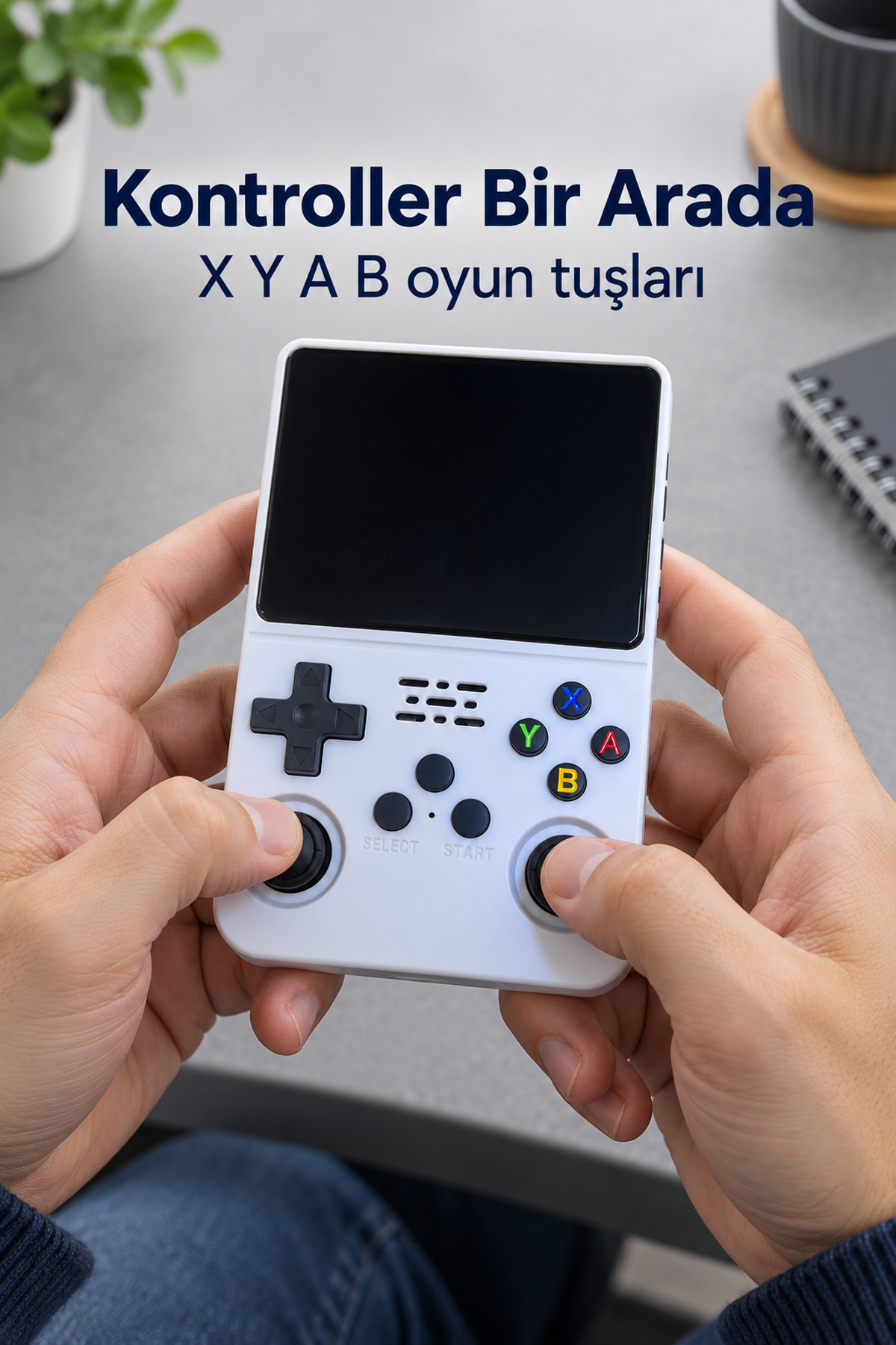 3,5 İnç Ekranlı Çift Joystickli Taşınabilir Oyun Konsolu