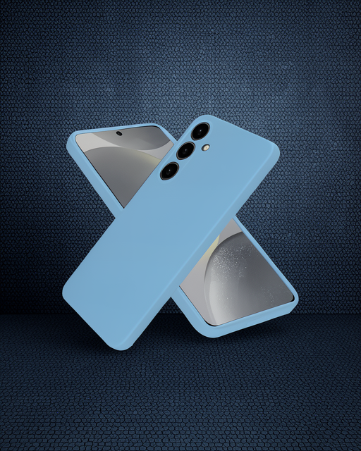Samsung Galaxy A36 Kılıf First Silikon - Mavi