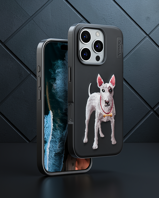 Venco Apple İphone 16 Pro Perma Desenli Kapak - Siyah