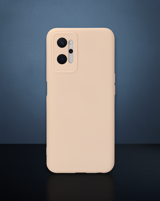 Realme 9i 4g Kılıf Nano İçi Kadife Silikon - Pudra