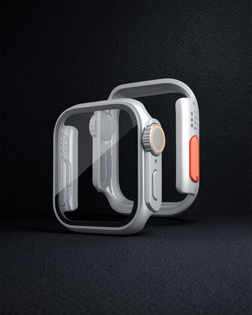 Apple Watch 41mm Watch 49mm Kasa Dönüştürücü Ve Ekran Koruyucu - Yıldız Işığı