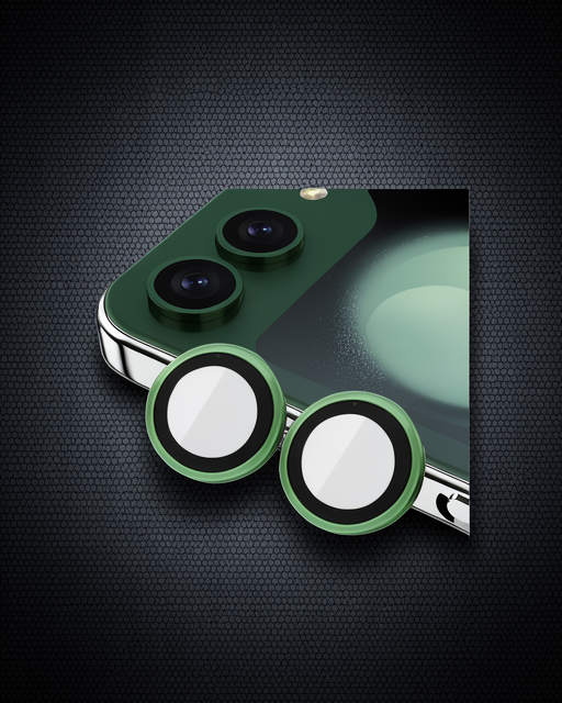 Samsung Galaxy Z Flip 5 Valdez Metal Kamera Lens - Koyu Yeşil