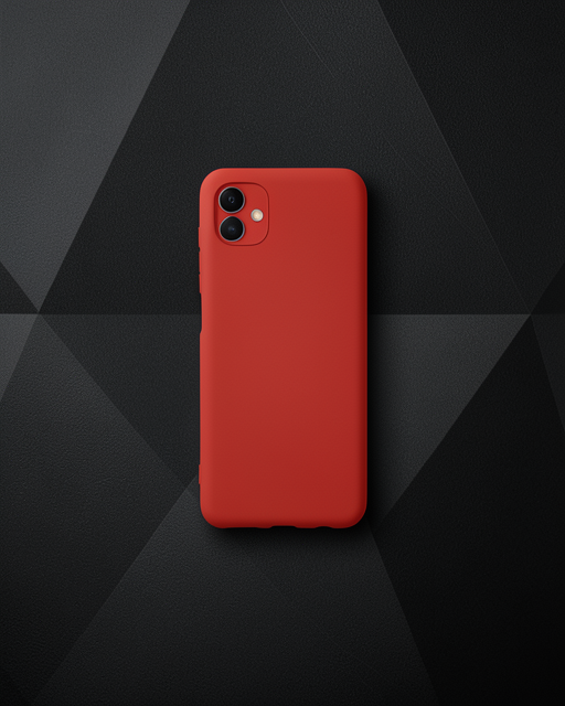 Samsung Galaxy A04 Kılıf Nano İçi Kadife Silikon - Kırmızı