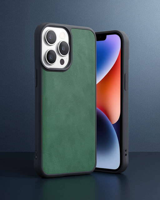Apple İphone 14 Pro Max Kılıf Aras Deri Kapak - Açık Yeşil