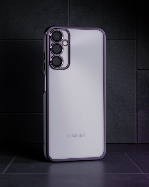Samsung Galaxy A05s Kılıf Razer Lensli Silikon - Mor