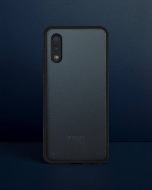 Samsung Galaxy A02 Kılıf Miami Şeffaf Silikon - Siyah