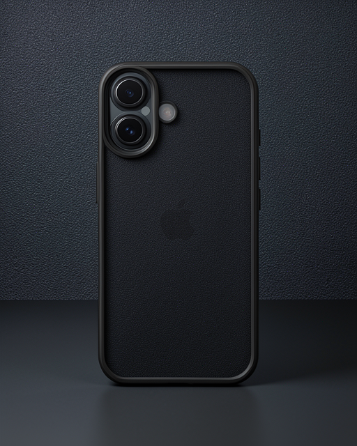Apple İphone 16 Kılıf Razer Lensli Silikon - Siyah
