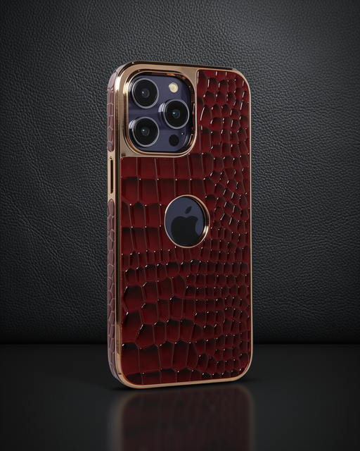 Apple İphone 14 Pro Kılıf Snake Kapak - Bordo