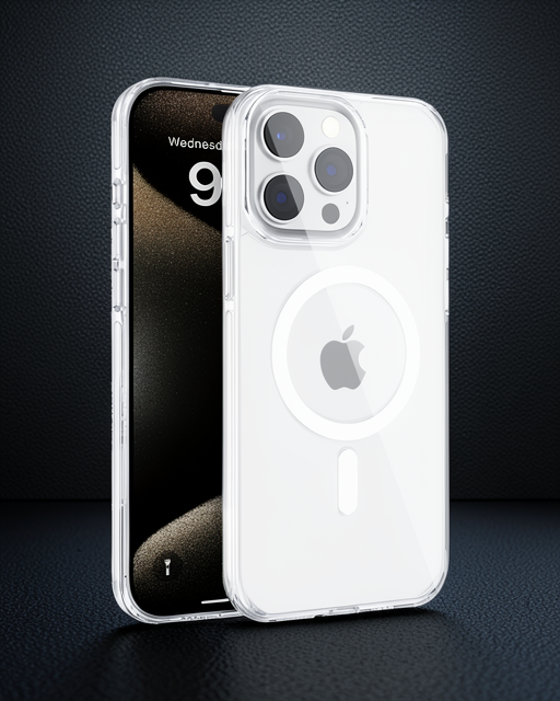 Joko Apple İphone 15 Pro Max Gleam Pc Sert Magsafe Kılıf - Şeffaf