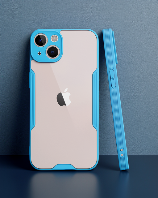 Apple İphone 14 Kılıf Platin Silikon - Mavi