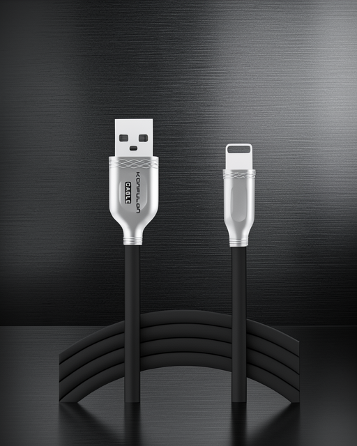 S48 Lightning Kablo İphone Uyumlu 1m 3a - Siyah