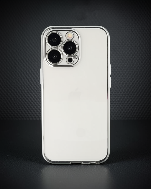 Apple İphone 13 Pro Kılıf Razer Lensli Silikon - Gümüş