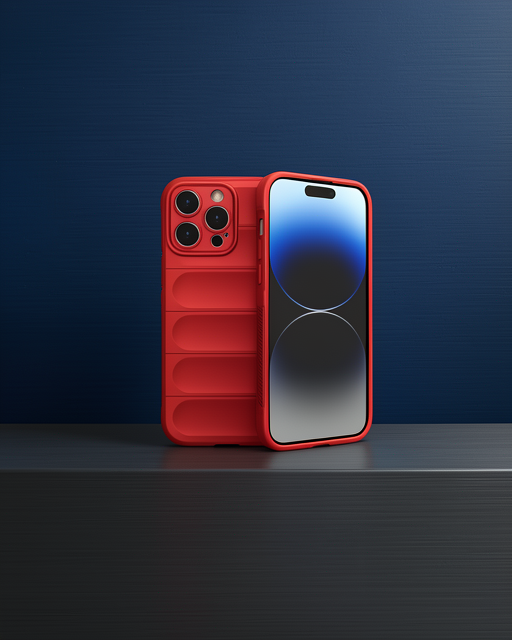 Apple İphone 16 Pro Kılıf Optimum Silikon - Kırmızı